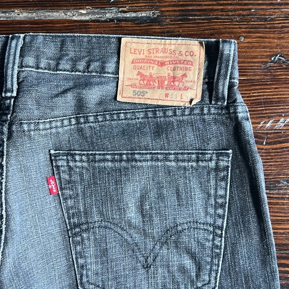Levi’s Y2K 505 Black/Gray Mens 33x34 - Picture 6 of 6